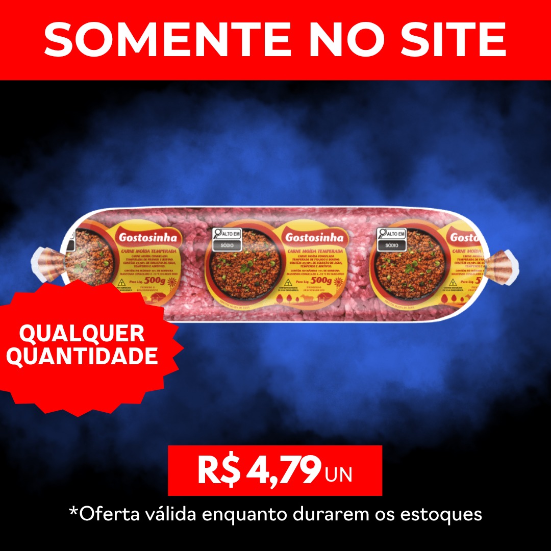 Carne Mo&iacute;da Temp Cong 500g - Gostosinha